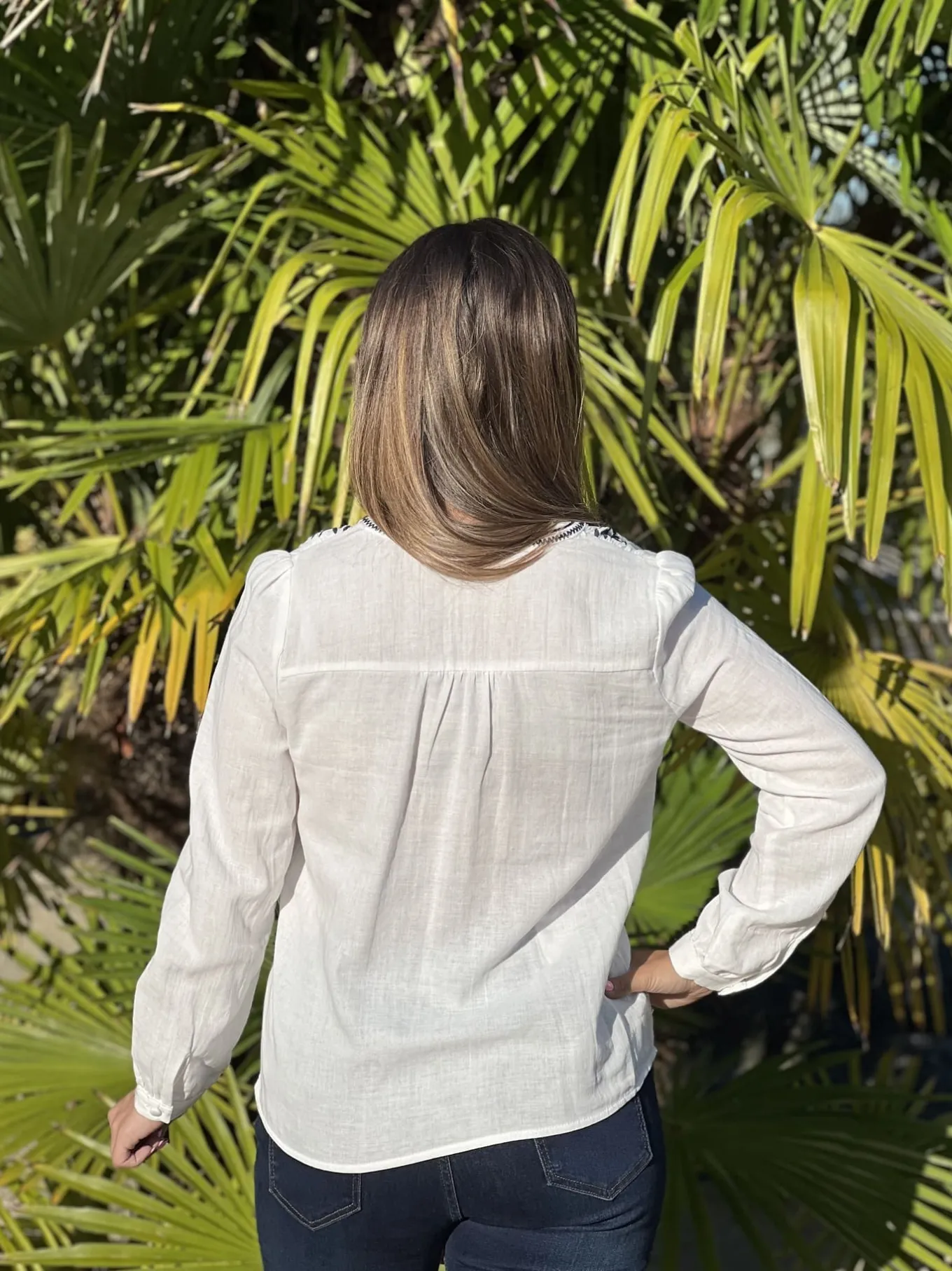 Tops, Blouses Et Chemises*Mademoiselle Marcelle Blouse Osine Blanc