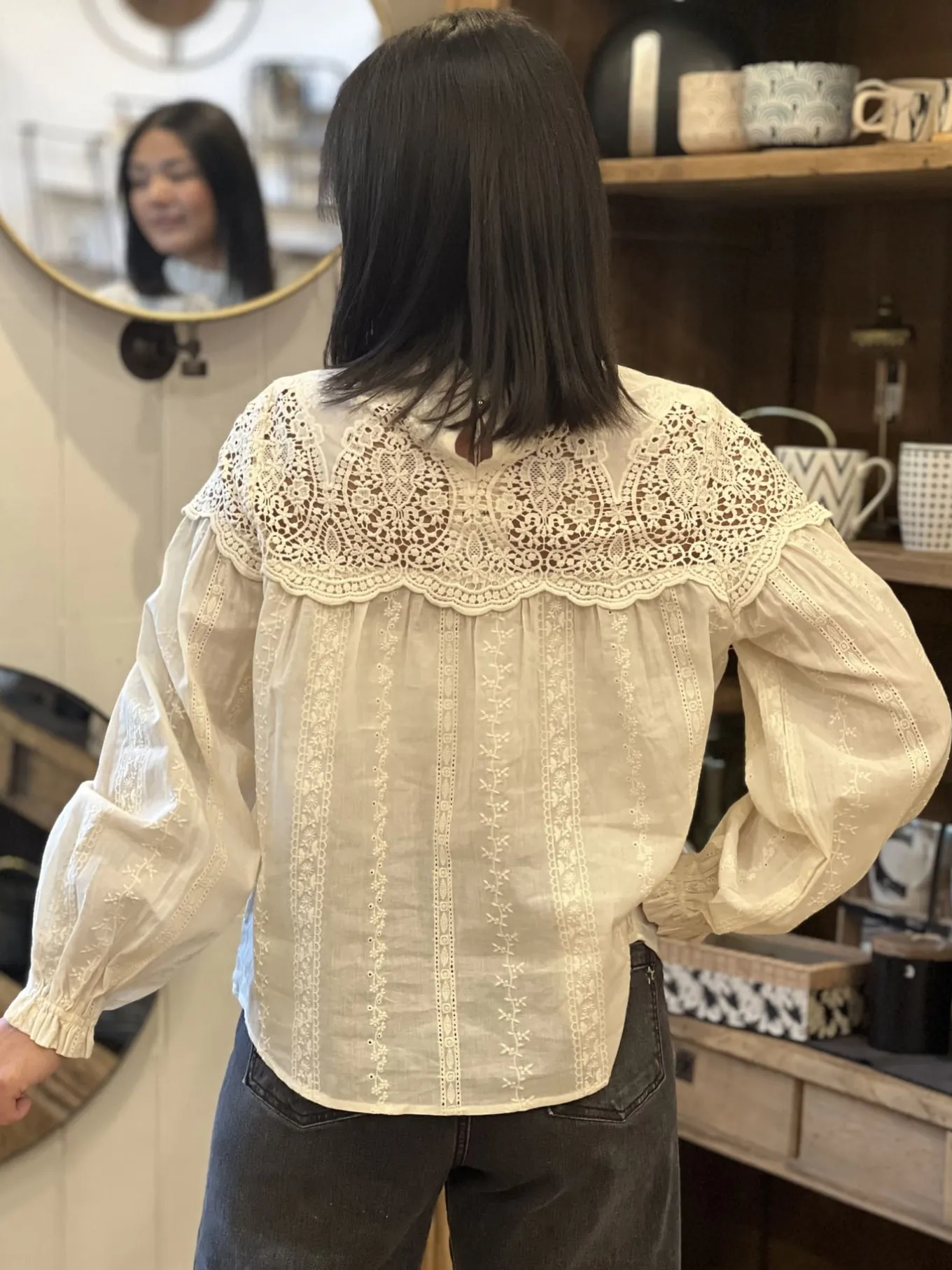 Tops, Blouses Et Chemises*Mademoiselle Marcelle Blouse Pauline Écru