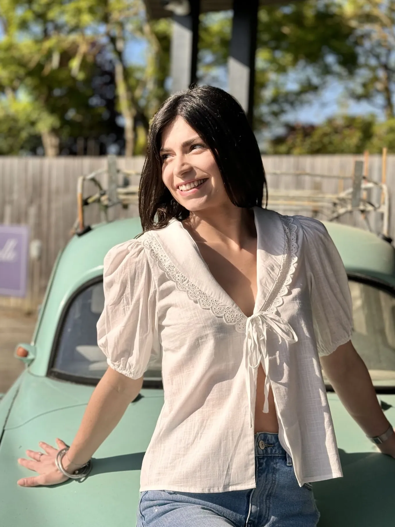 Tops, Blouses Et Chemises*Mademoiselle Marcelle Blouse Solène Écru