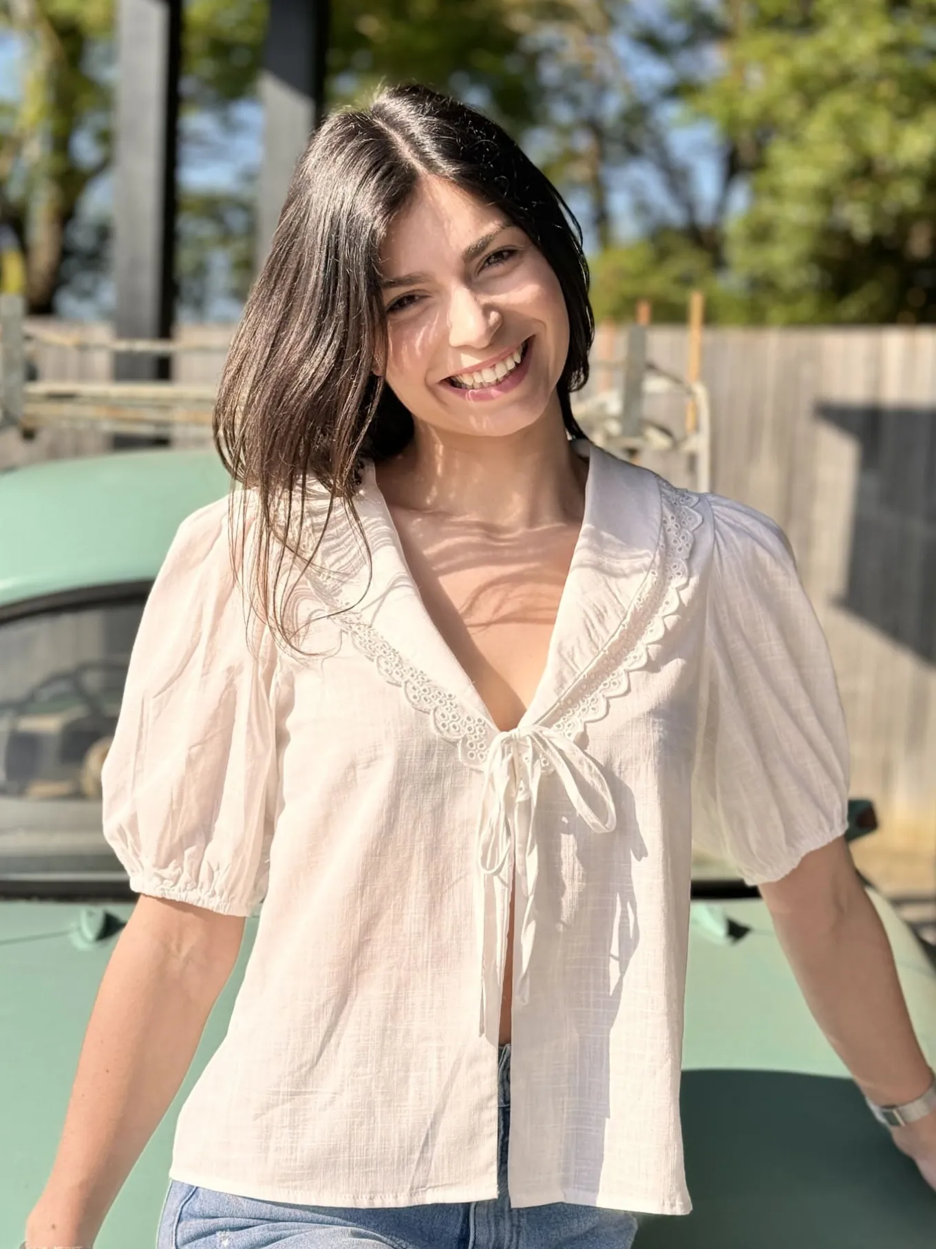 Tops, Blouses Et Chemises*Mademoiselle Marcelle Blouse Solène Écru