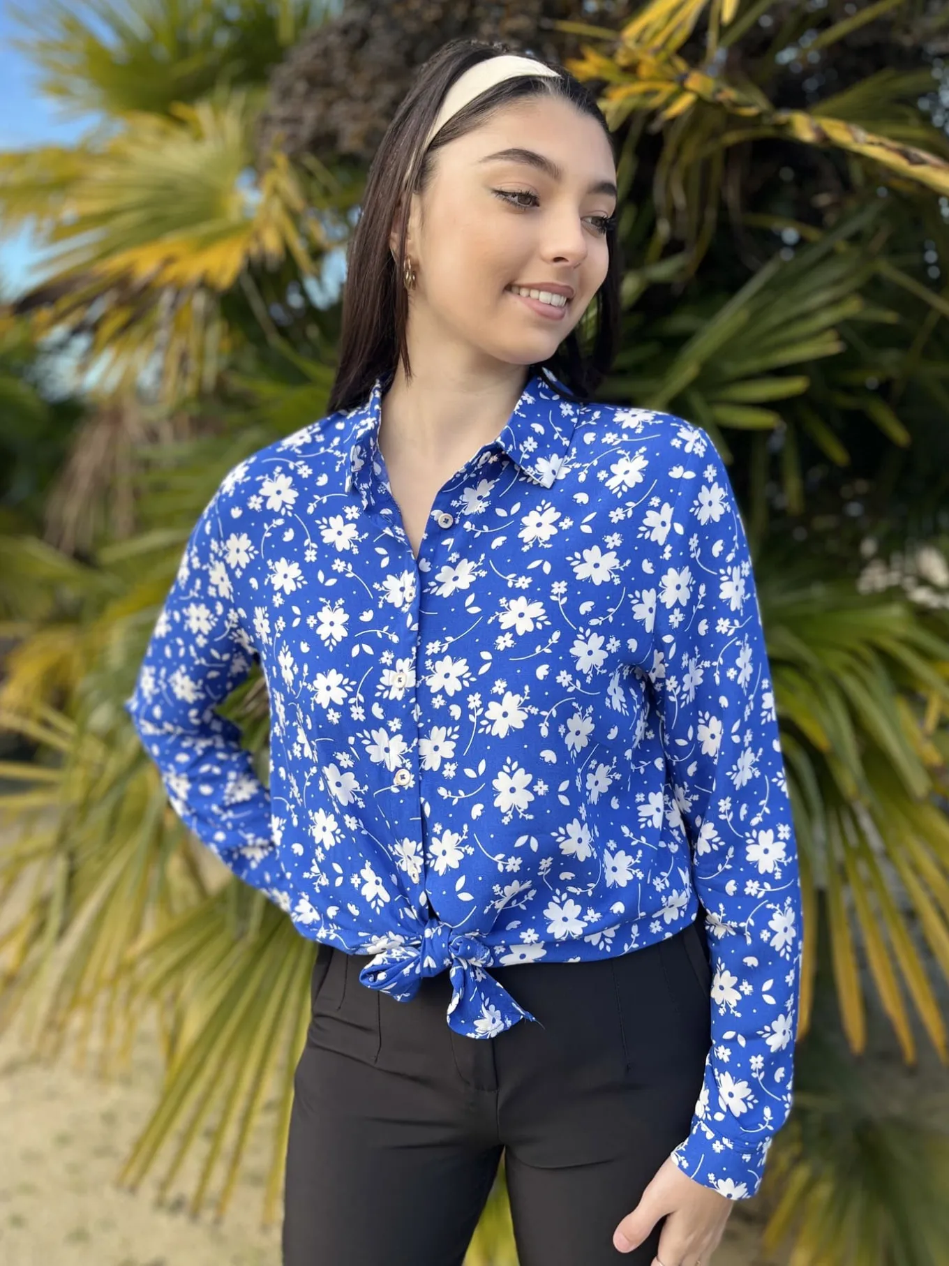 Tops, Blouses Et Chemises*Mademoiselle Marcelle Chemisier Alice Bleu