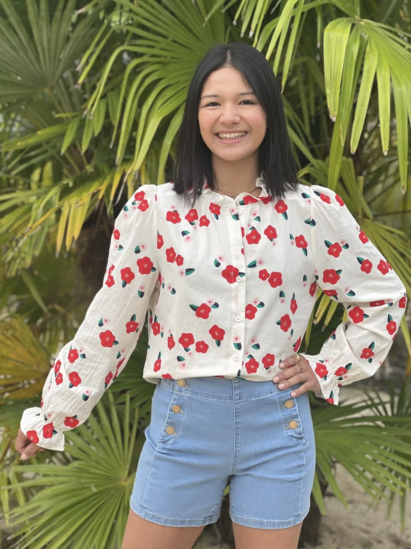 Tops, Blouses Et Chemises*Mademoiselle Marcelle Chemisier Carine Beige