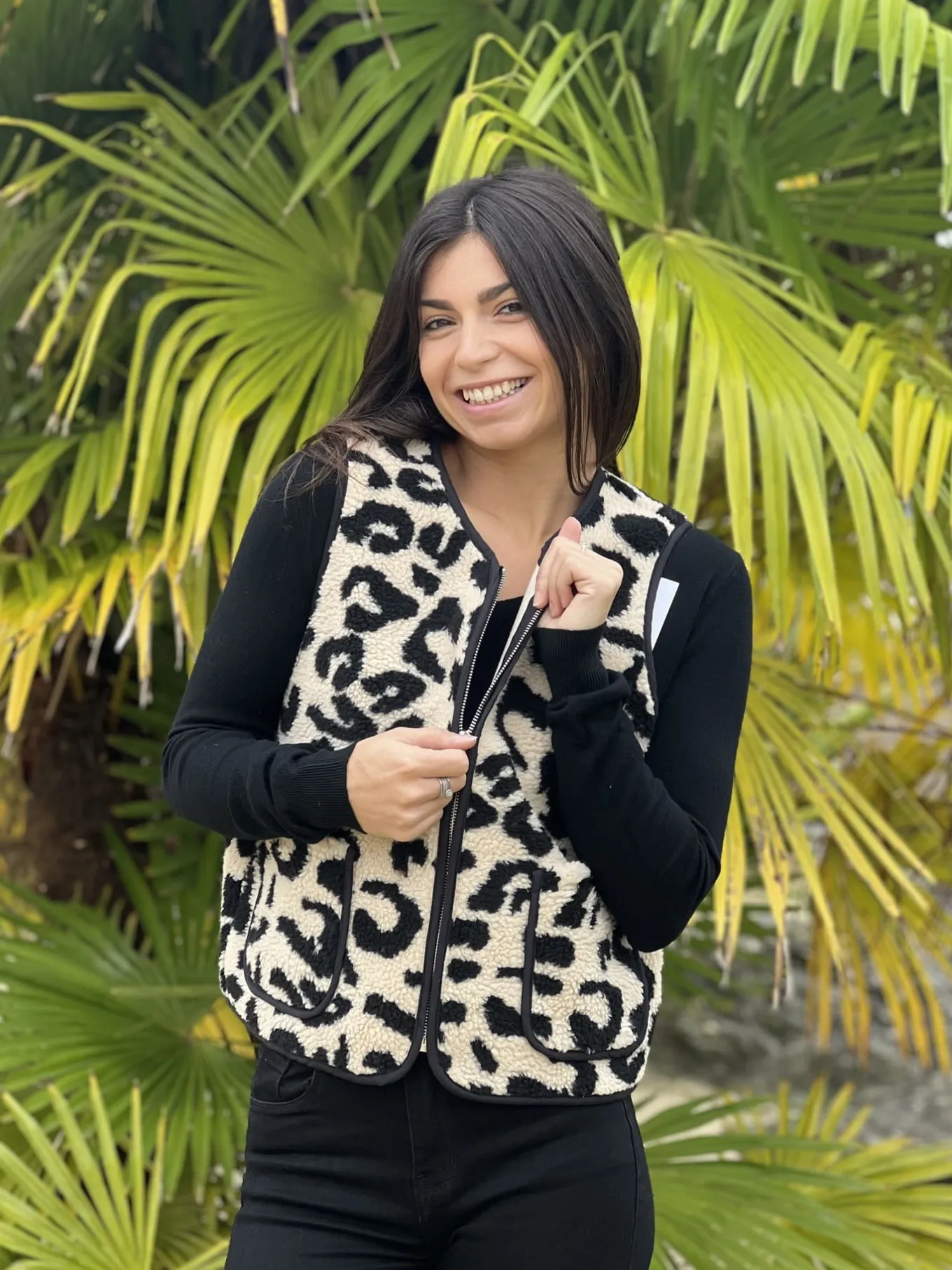 Léopard 🐆🌸 | Gilets Et Pulls*Mademoiselle Marcelle Gilet Célicia Léopard