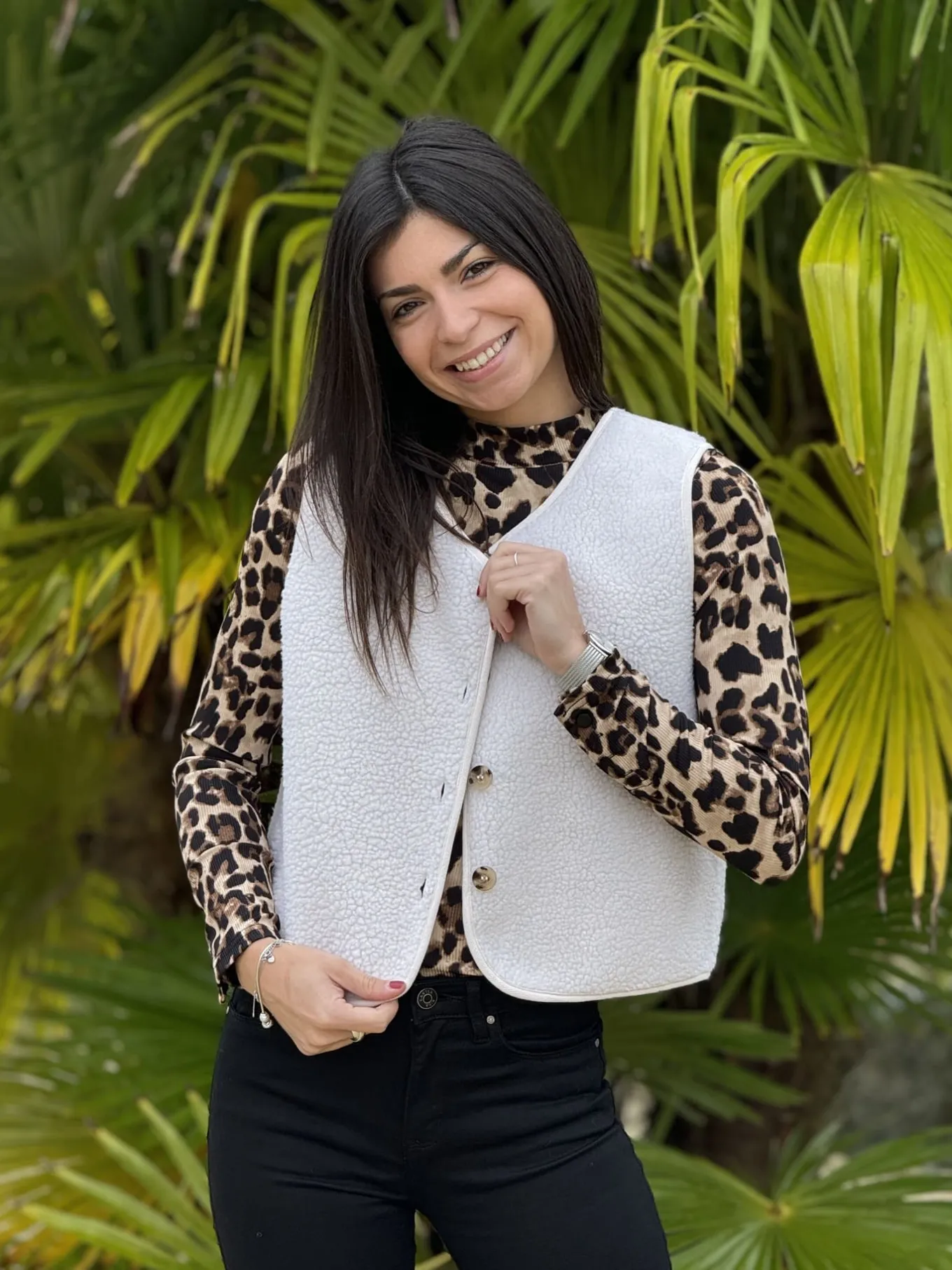 Léopard 🐆🌸 | Gilets Et Pulls*Mademoiselle Marcelle Gilet Philippine