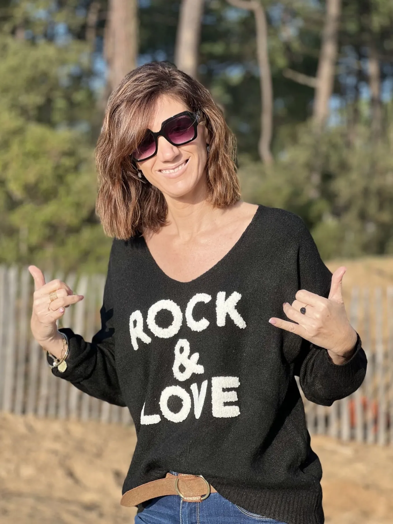 Gilets Et Pulls*Mademoiselle Marcelle Pull Loose Rock&Love