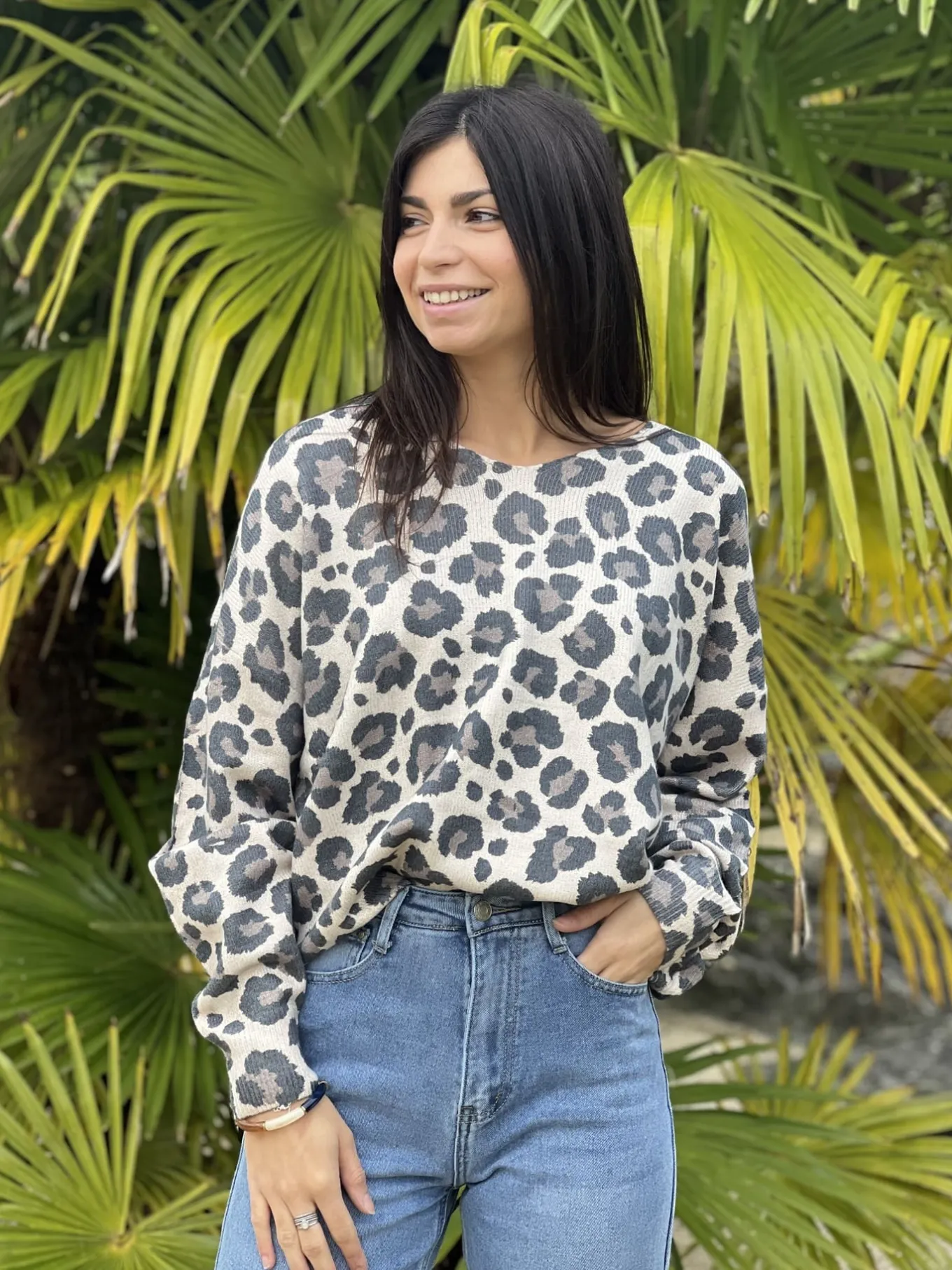 Curvy ❤️ | Léopard 🐆🌸*Mademoiselle Marcelle Pull Romane Léopard