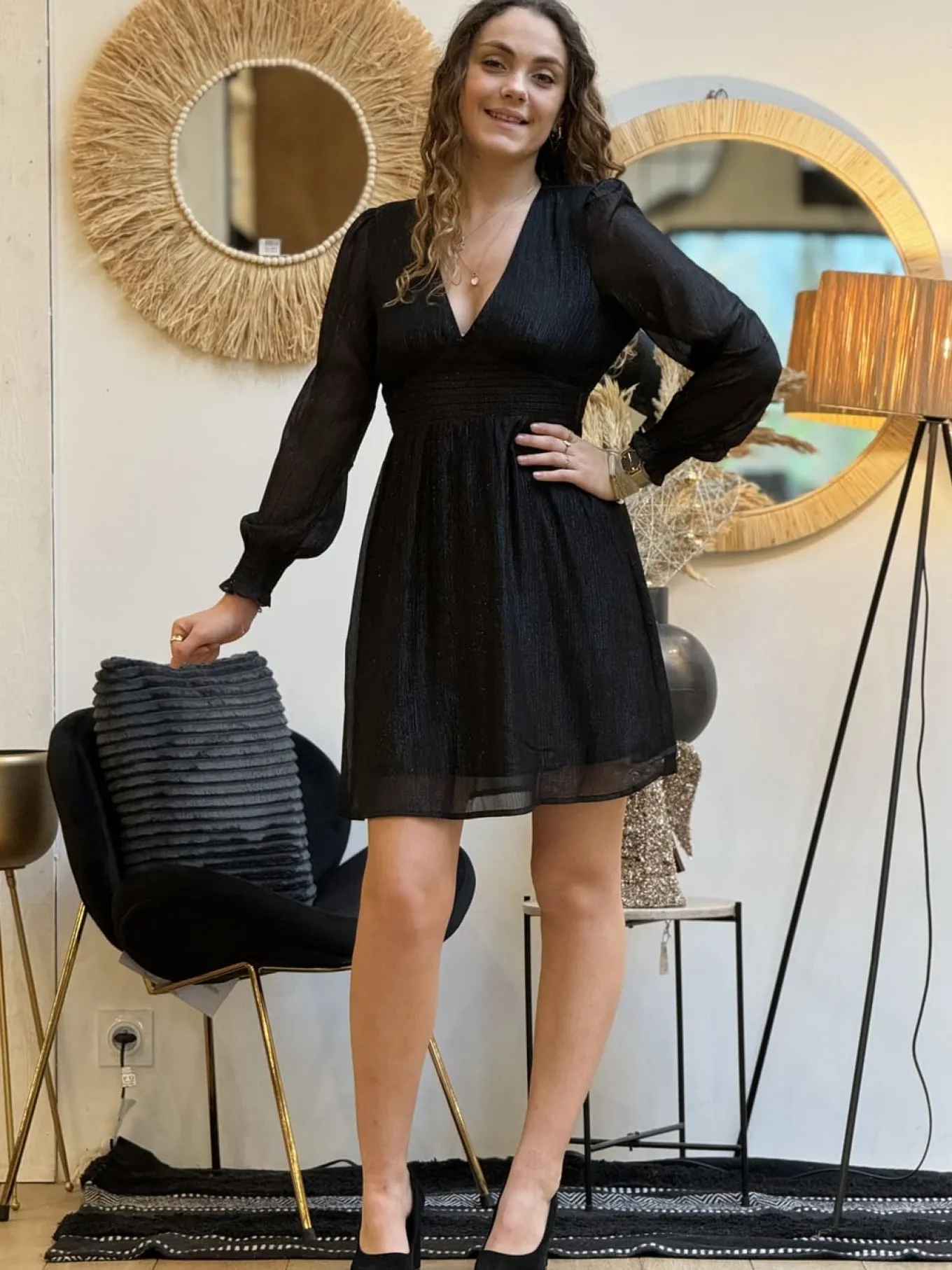 Robes*Mademoiselle Marcelle Robe Leya Noir