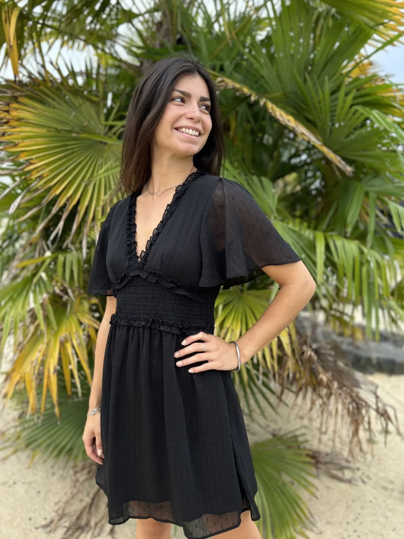 Robes*Mademoiselle Marcelle Robe Nathalie Noir