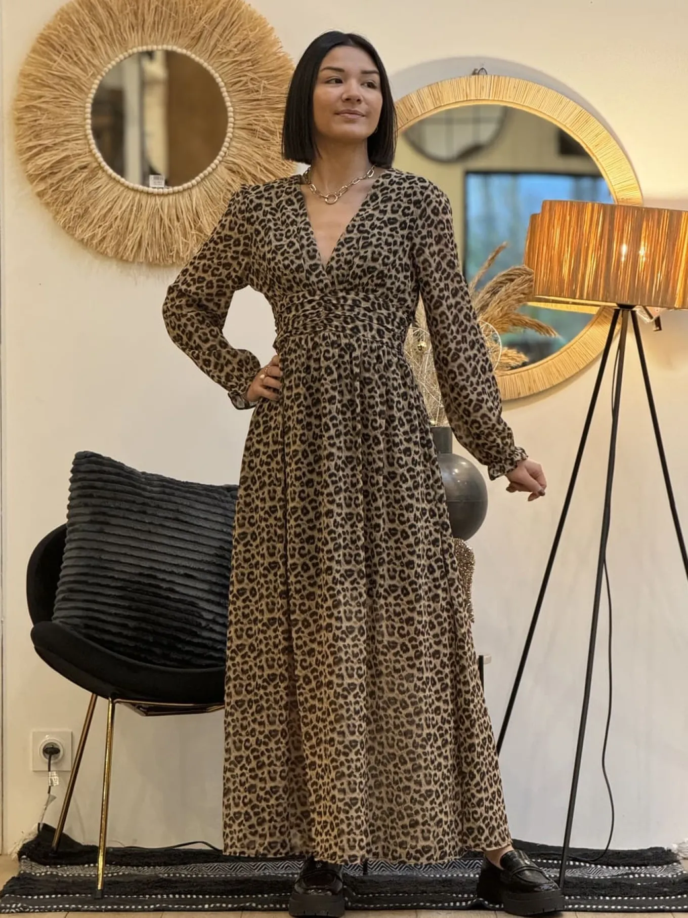 Léopard 🐆🌸 | Robes*Mademoiselle Marcelle Robe Roseline Léopard