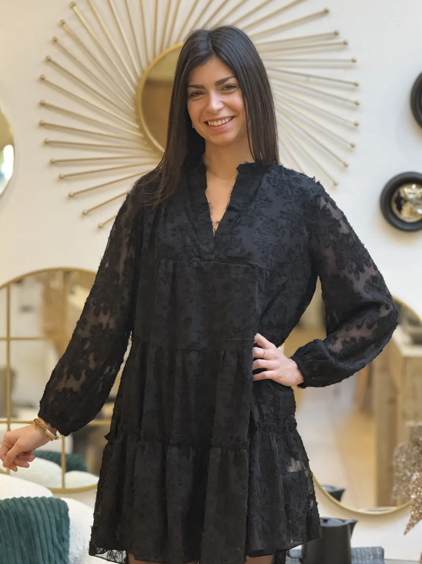 Robes*Mademoiselle Marcelle Robe Roxane Noir