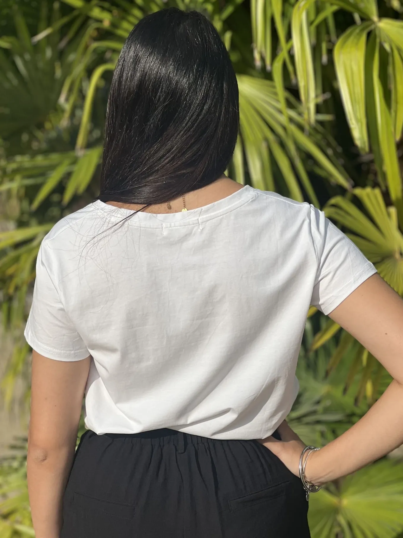 Tee-Shirts*Mademoiselle Marcelle Tee-shirt Philippine Blanc