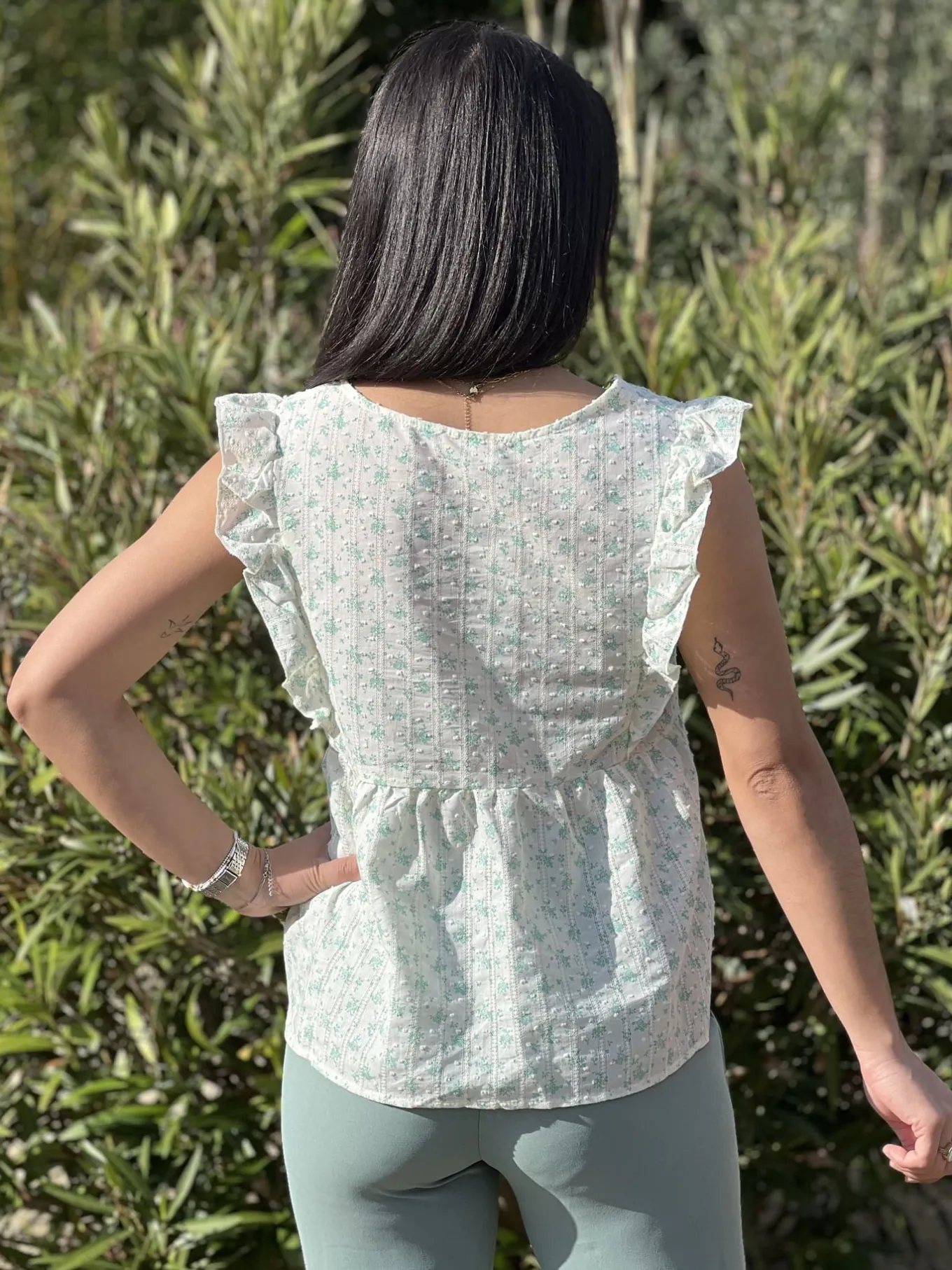 Tops, Blouses Et Chemises*Mademoiselle Marcelle Top Anne Vert