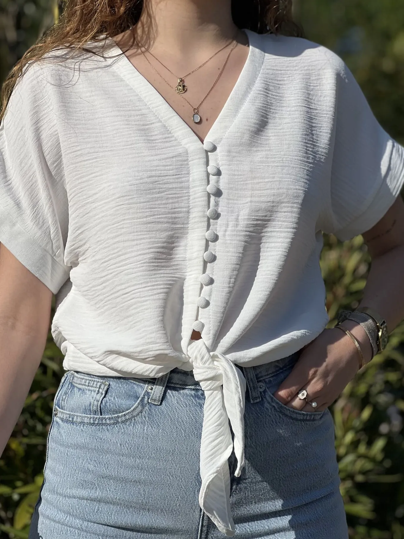 Tops, Blouses Et Chemises*Mademoiselle Marcelle Top Caroline Écru