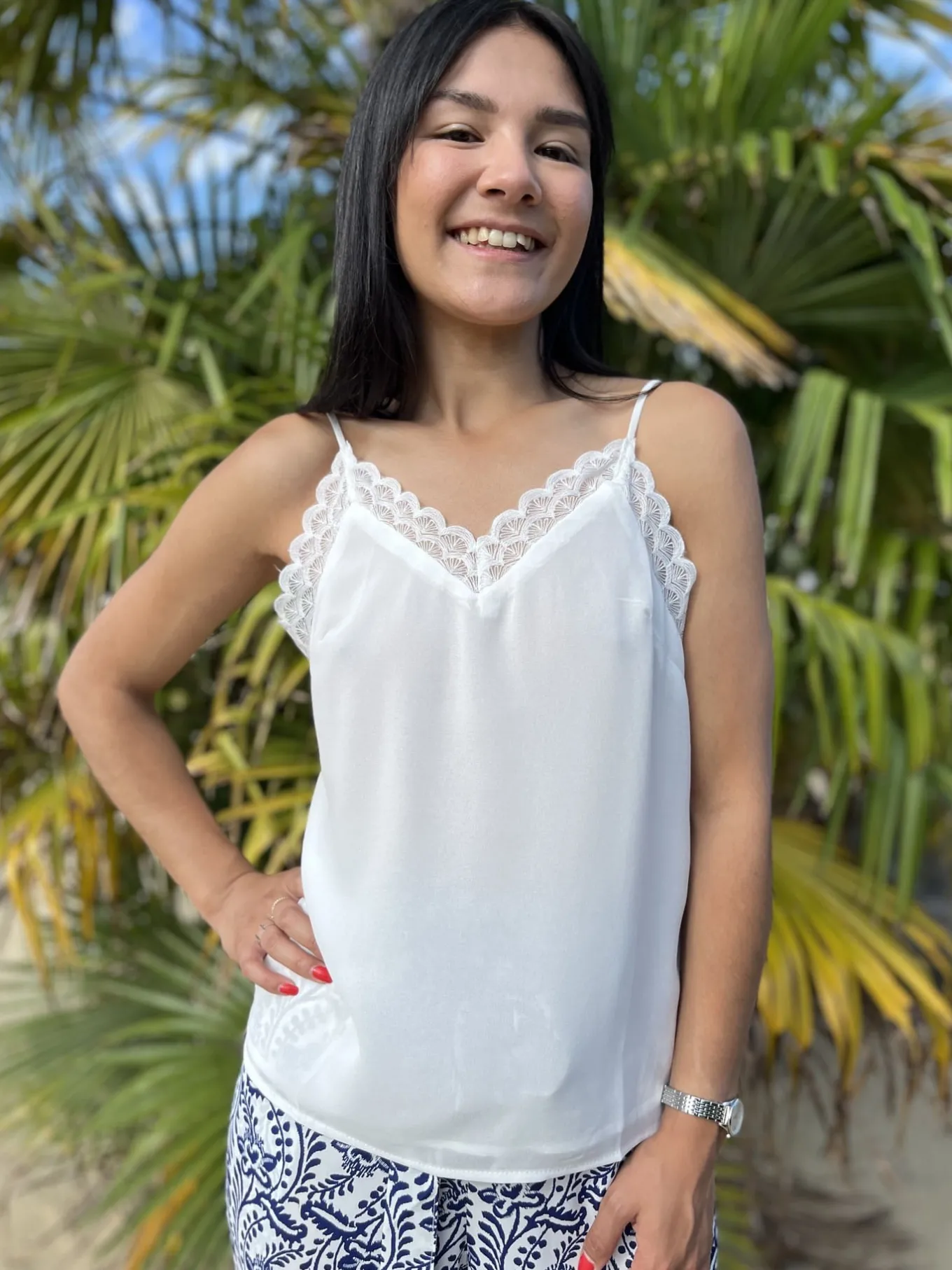 Tops, Blouses Et Chemises*Mademoiselle Marcelle Top Clarisse Blanc