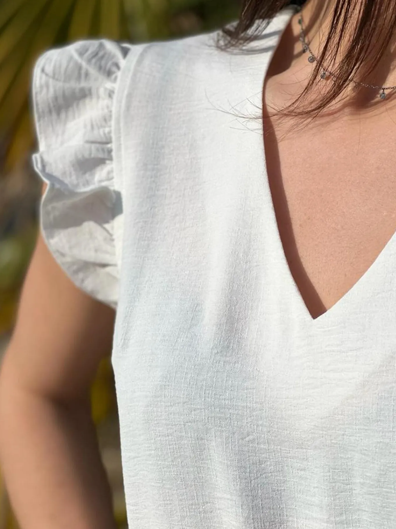 Tops, Blouses Et Chemises*Mademoiselle Marcelle Top Juliette Blanc