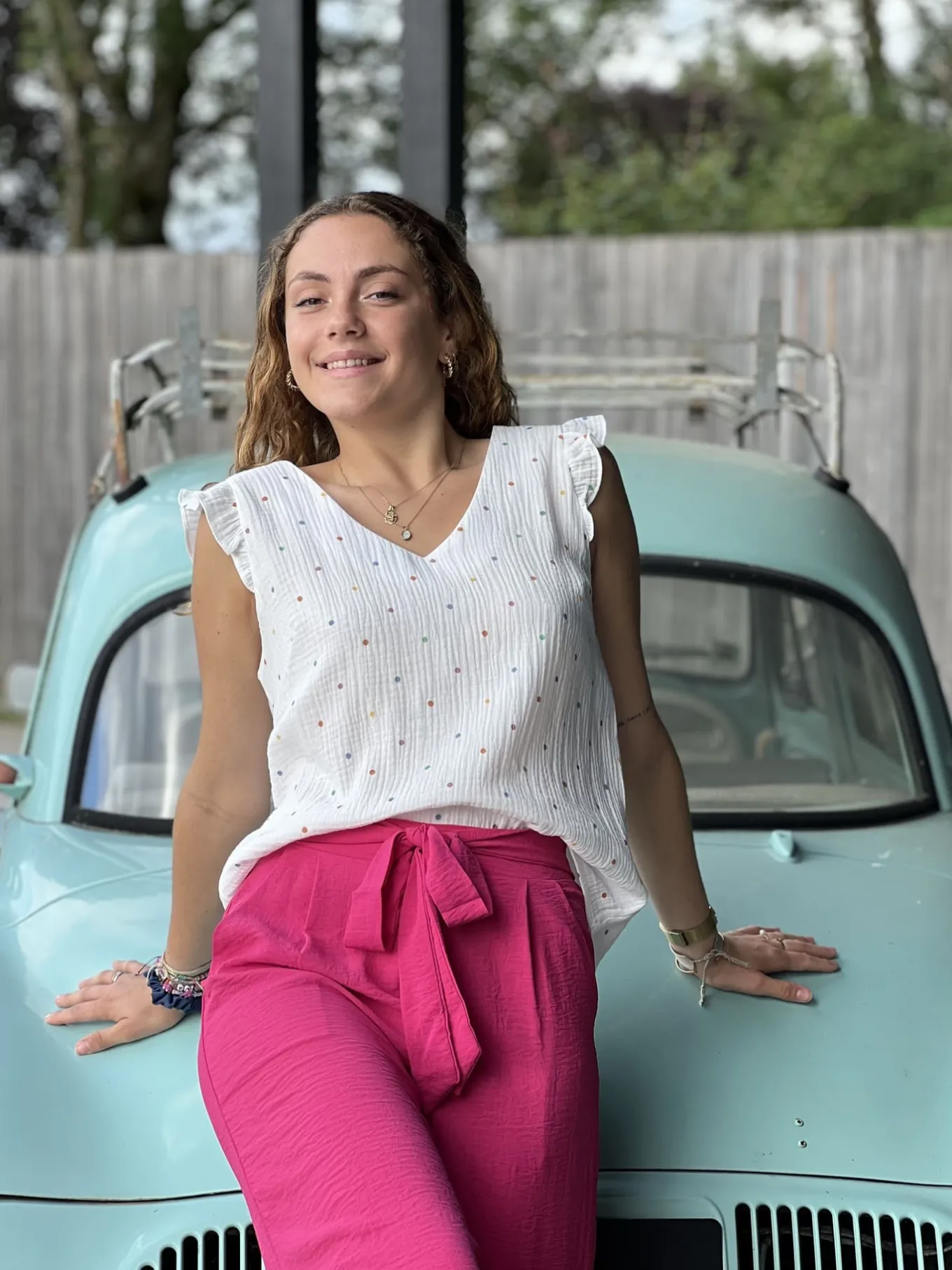 Tops, Blouses Et Chemises*Mademoiselle Marcelle Top Rosine Blanc