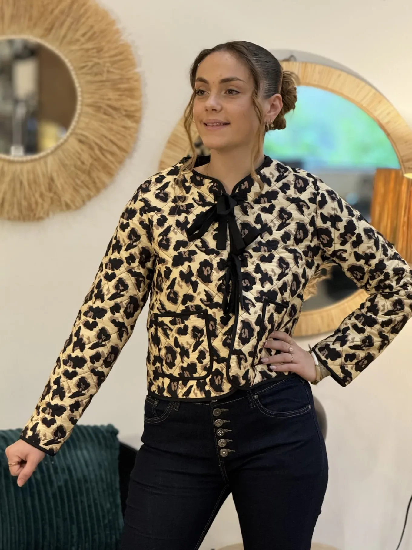 Léopard 🐆🌸 | Vestes Et Manteaux*Mademoiselle Marcelle Veste Augustine Taupe