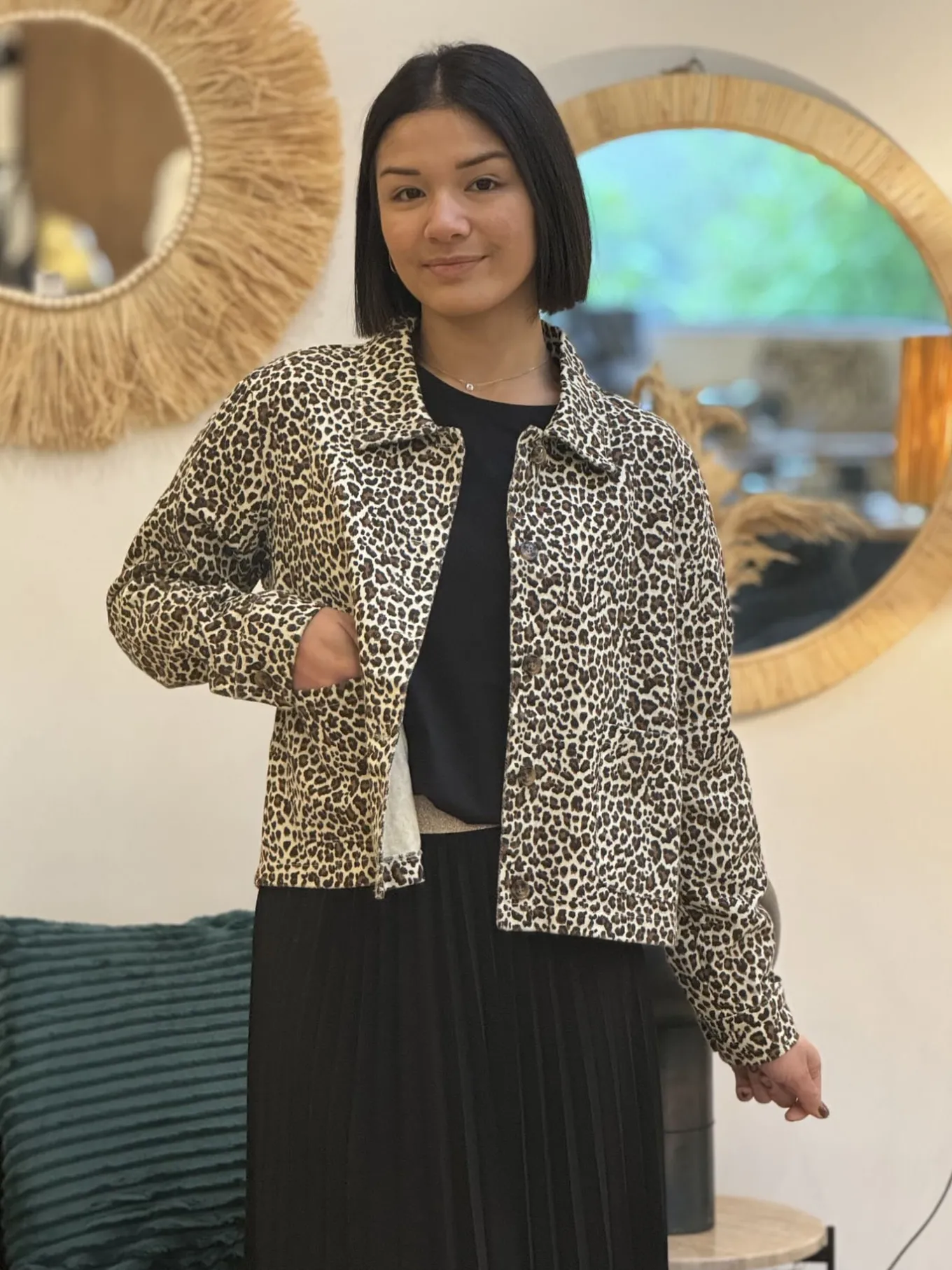 Léopard 🐆🌸 | Vestes Et Manteaux*Mademoiselle Marcelle Veste Éline Léopard